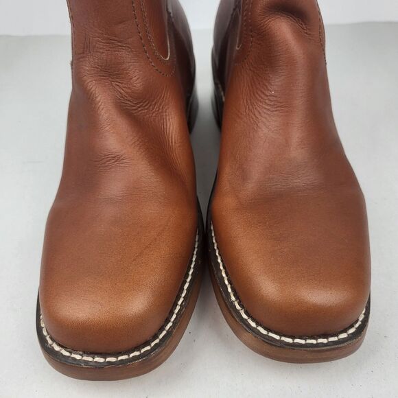 Frye Knee High Saddle Brown Leather Campus Boots Classic Size 11 - Picture 9 of 16